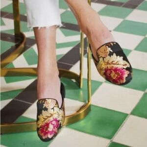 BIRDIES flats “The Phoebe” Floral Jacquered (size 6.5)